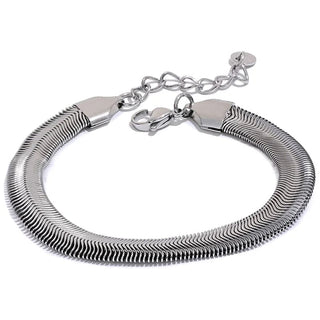 Silver Snake Chain Bracelet - Mabel Love Co - Bracelets