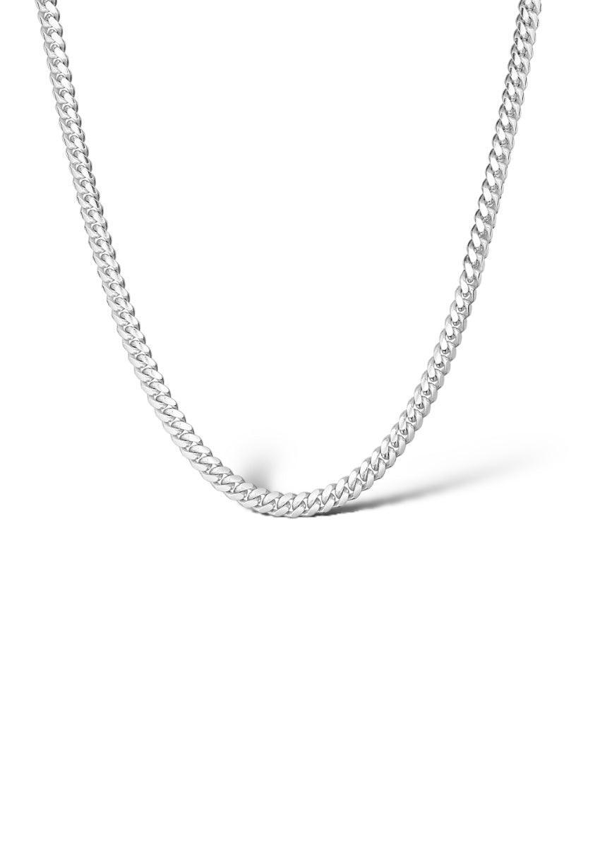 Silver Thin Cuban Chain