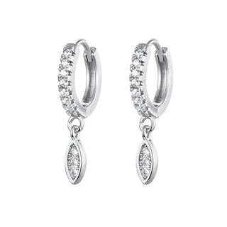 Silver Water Drop Earrings