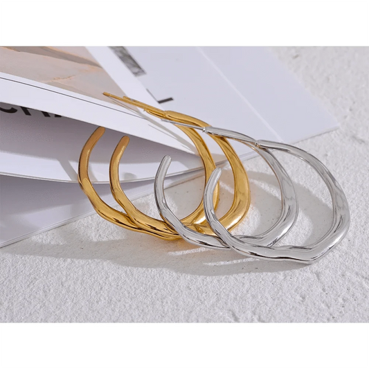 Sinuous Hoop Earrings