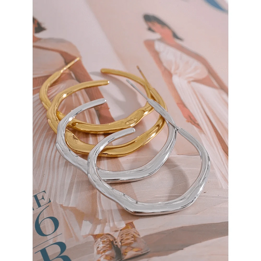 Sinuous Hoop Earrings