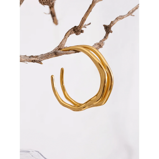 Sinuous Hoop Earrings