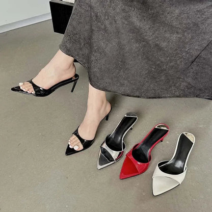 Sleek Pointed - Toe Mules