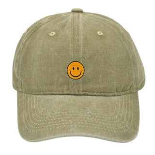 Smiley Baseball Cap Embroider - Mabel Love Co - Handbags