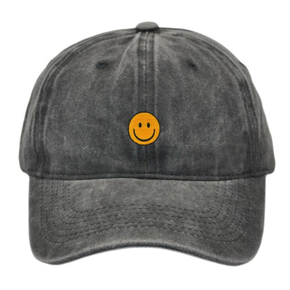 Smiley Baseball Cap Embroider