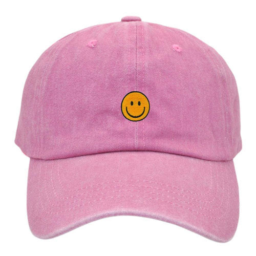 Smiley Baseball Cap Embroider