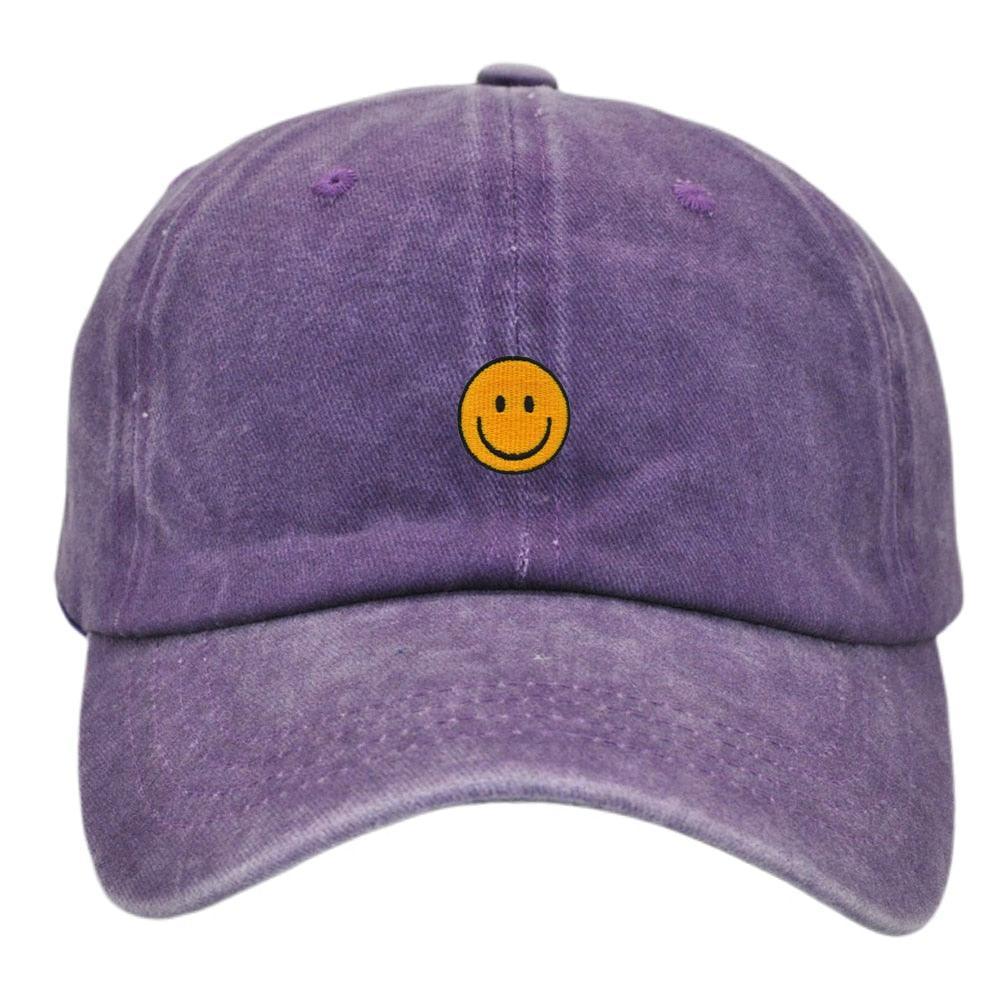 Smiley Baseball Cap Embroider