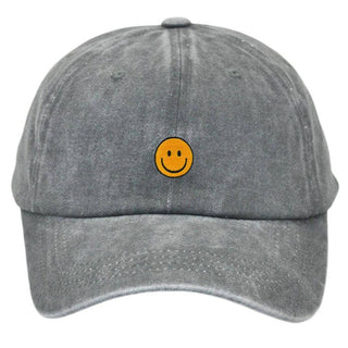 Smiley Baseball Cap Embroider - Mabel Love Co - Handbags