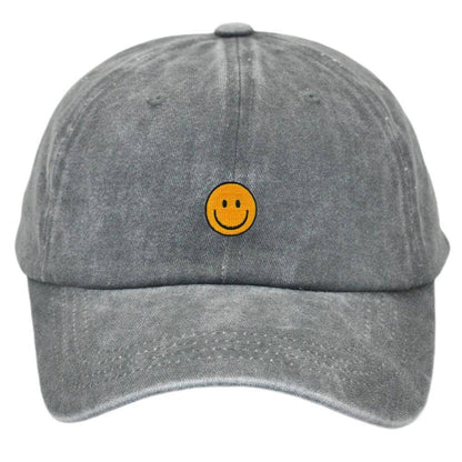 Smiley Baseball Cap Embroider