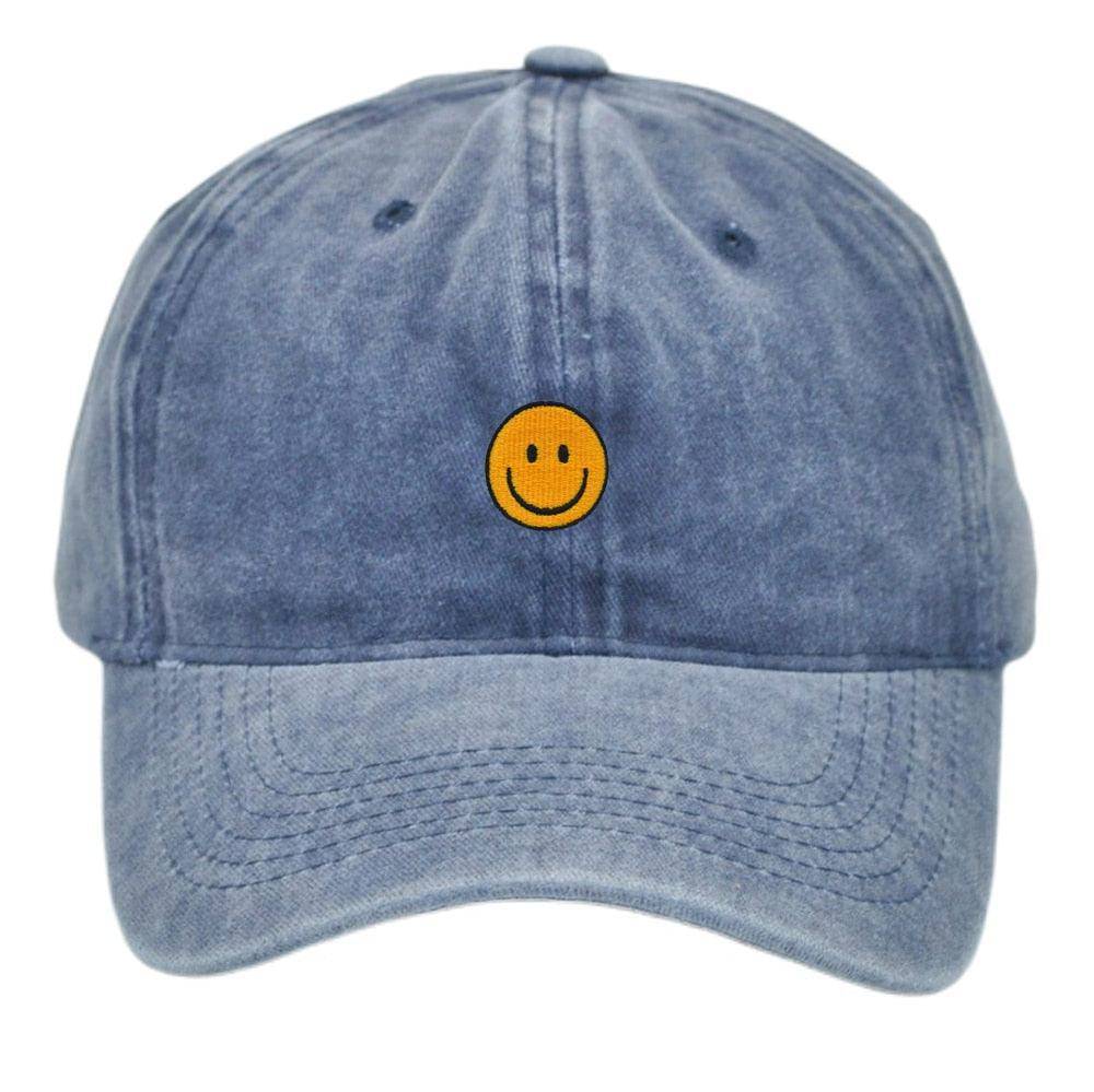 Smiley Baseball Cap Embroider