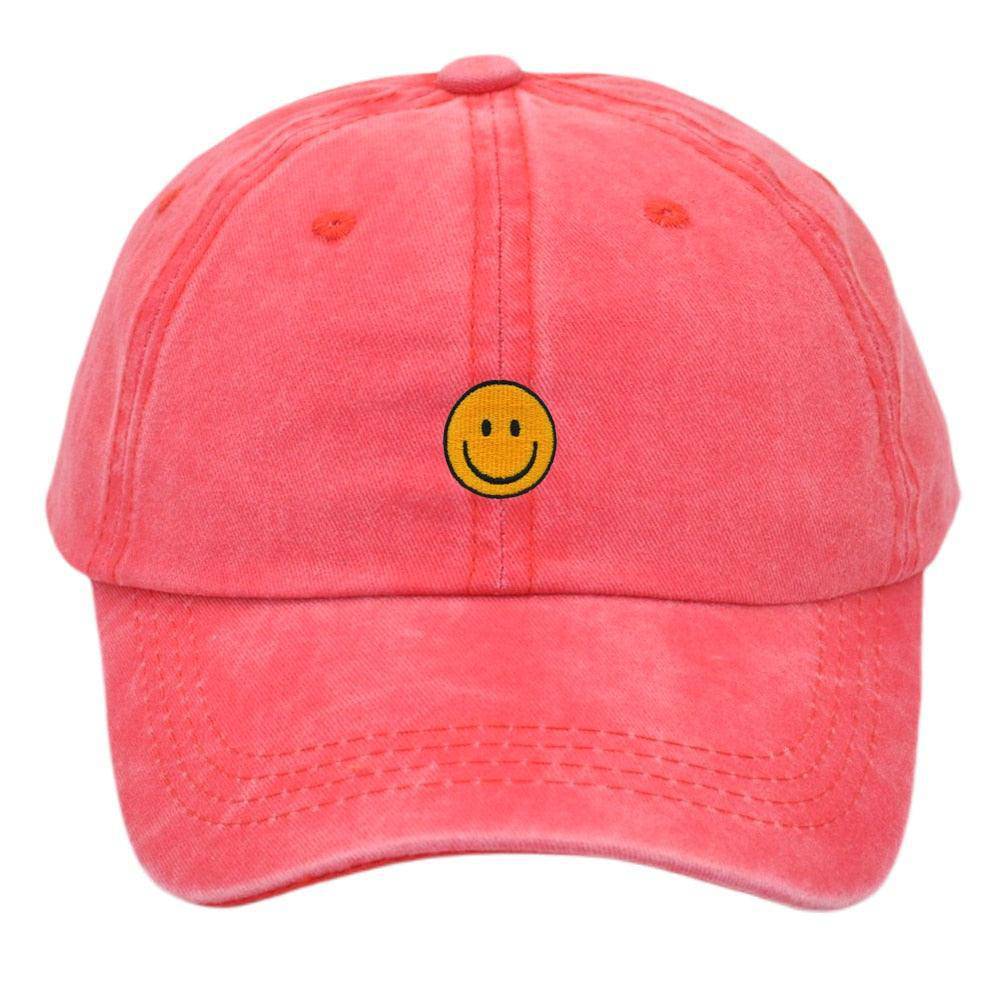 Smiley Baseball Cap Embroider