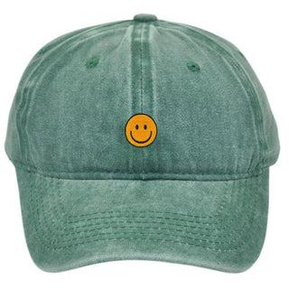 Smiley Baseball Cap Embroider - Mabel Love Co - Handbags