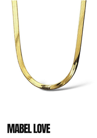 Snake Herringbone Necklace