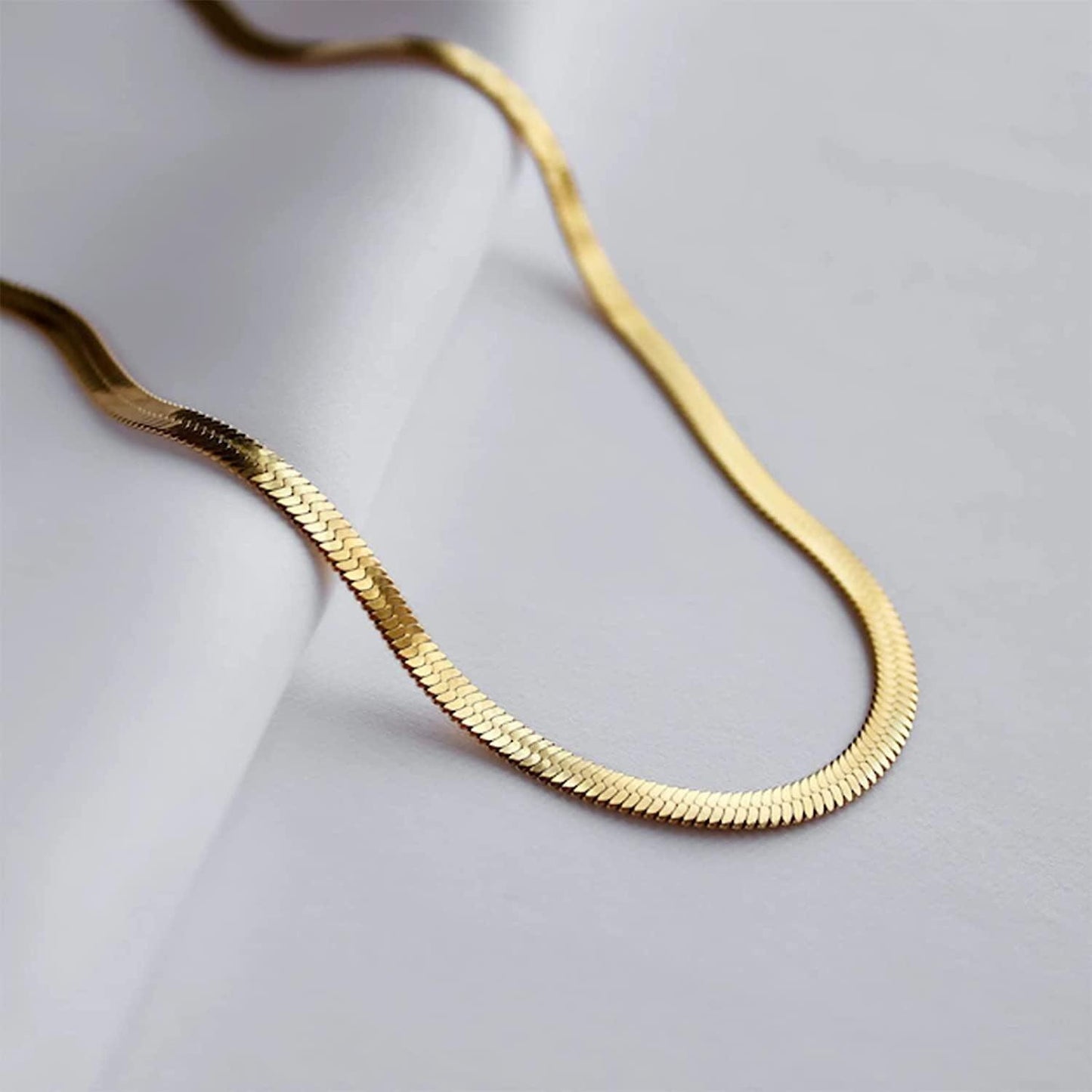 Snake Herringbone Necklace