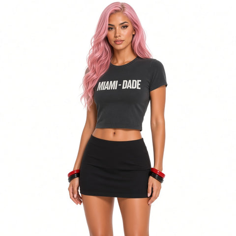 Miami Dade Crop Top — close-up