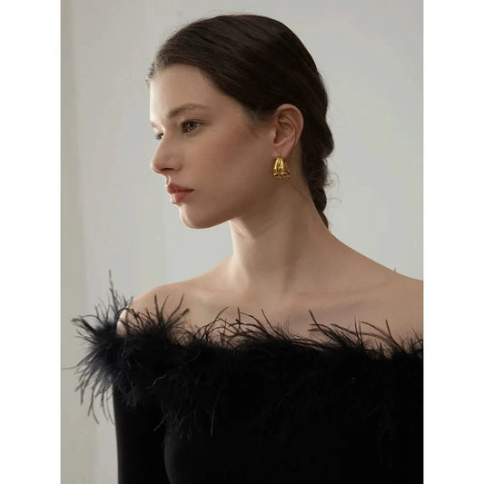 Solaris Gold Hoop Earrings