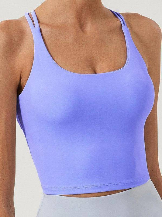 Solid Color Plain Sports Bra