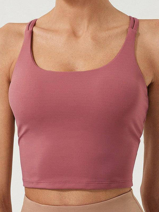 Solid Color Plain Sports Bra