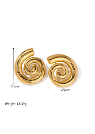 Spiral Ear Stud - Mabel Love Co - 