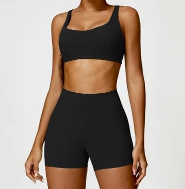 Sports Bra and Yoga Short Set