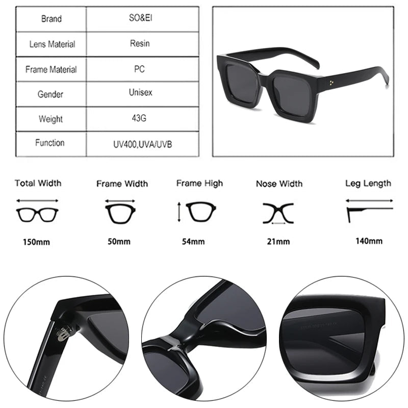 Square Frame Sunglasses