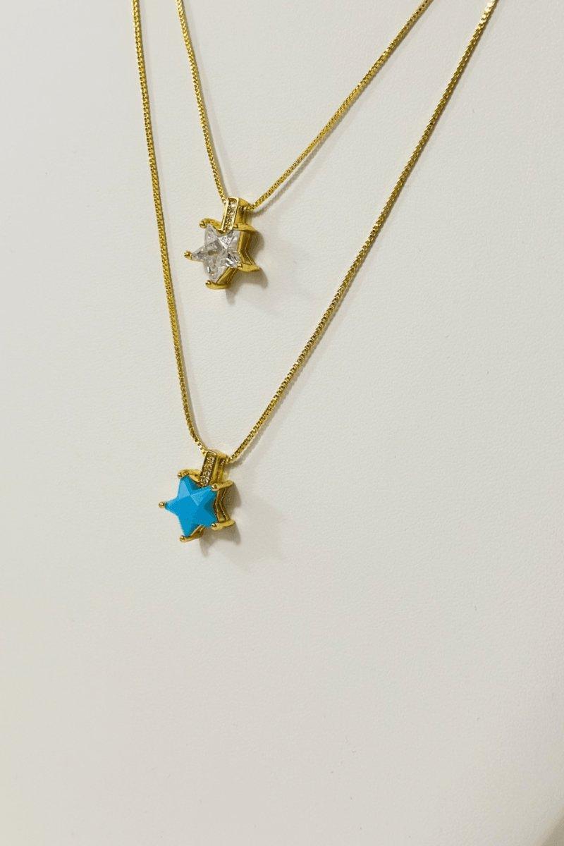 Star Pendant Gold Necklace