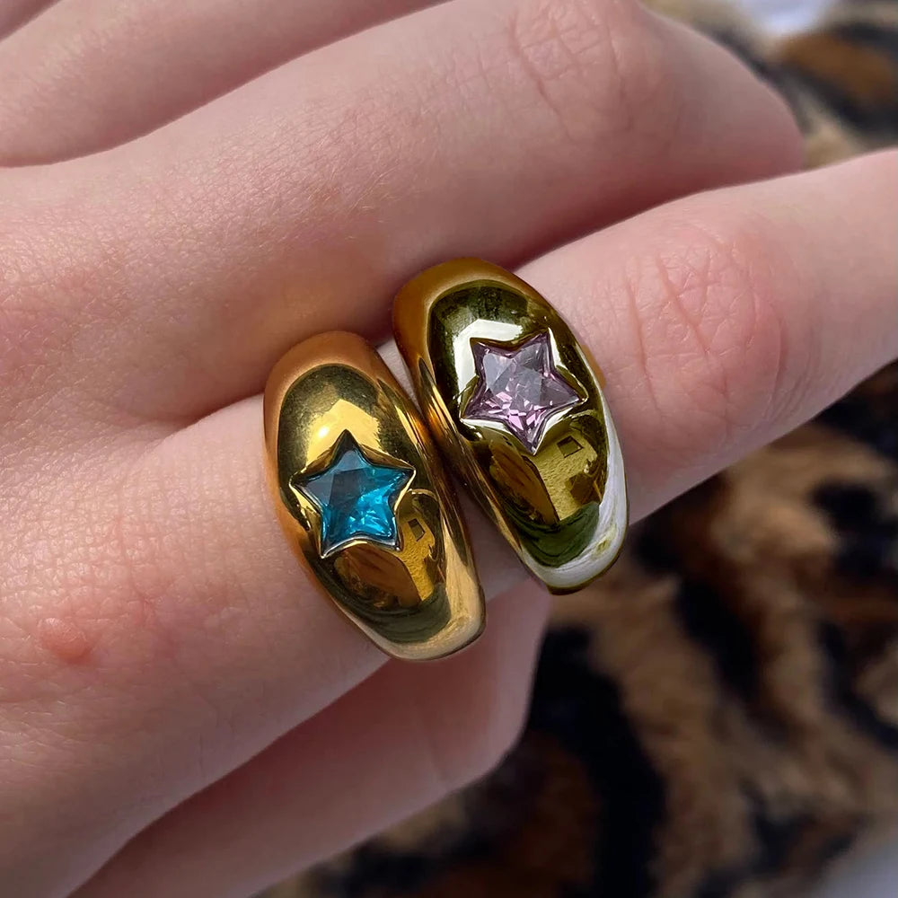 star dome shaped rings