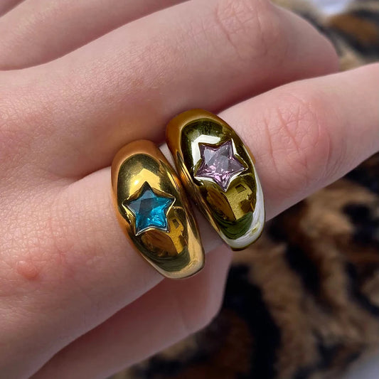 star dome shaped rings