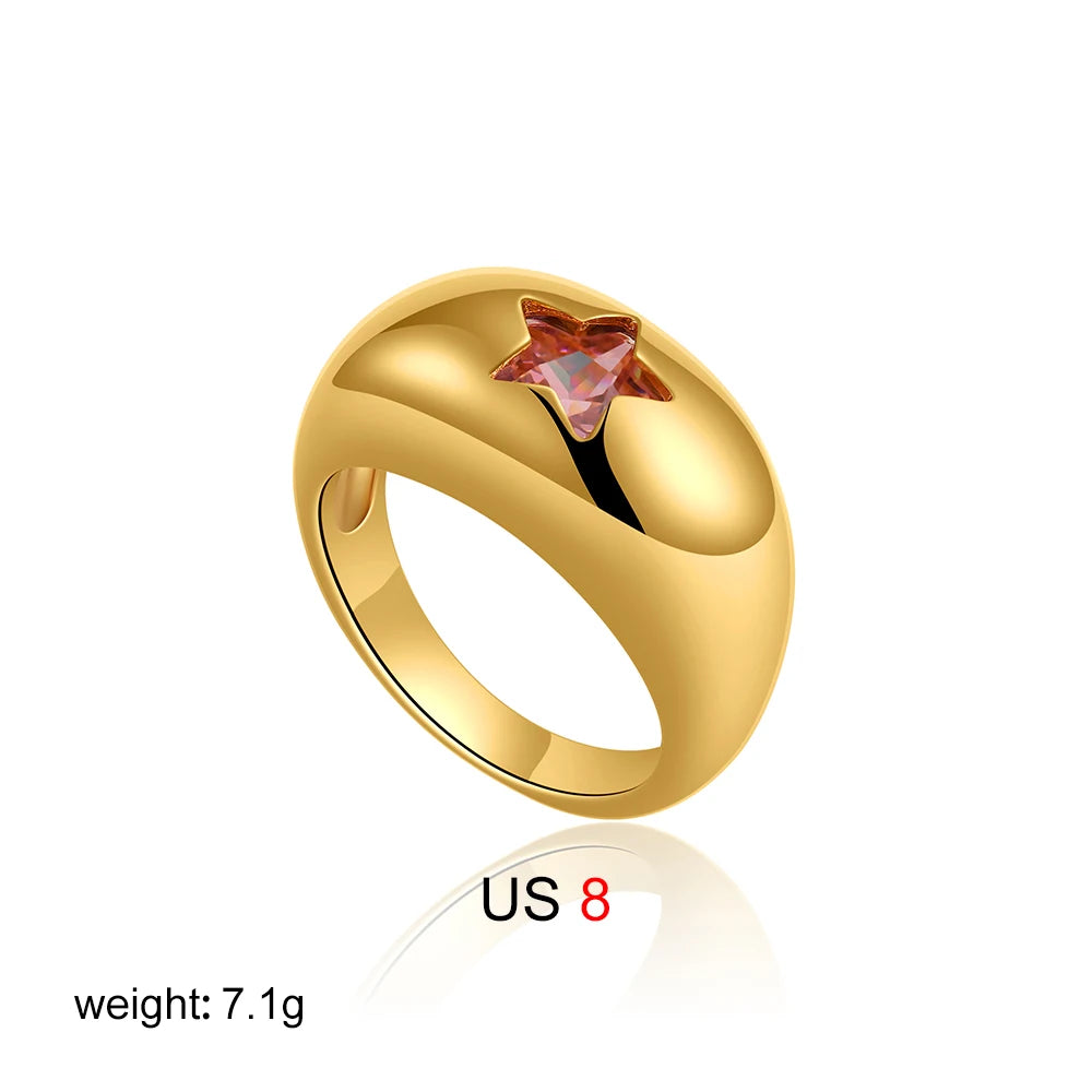 star dome shaped rings