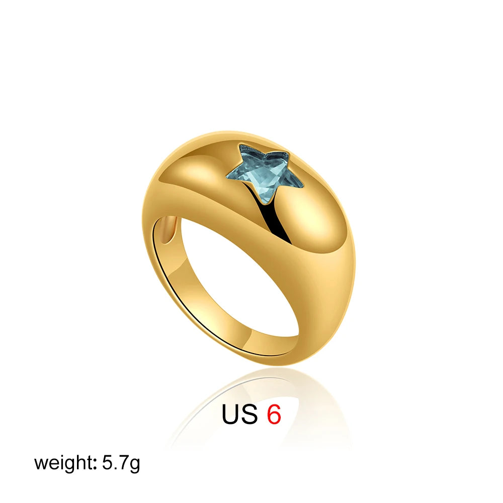 star dome shaped rings