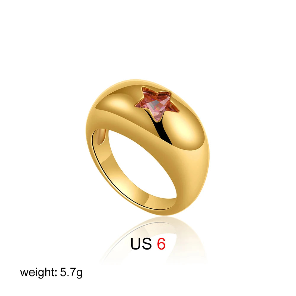 star dome shaped rings