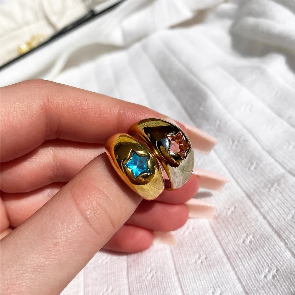 star dome shaped rings