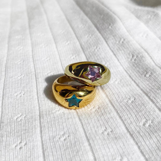 star dome shaped rings