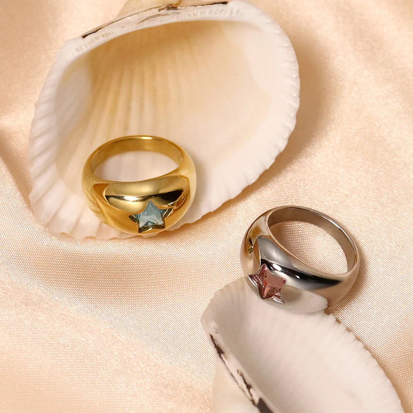 star dome shaped rings