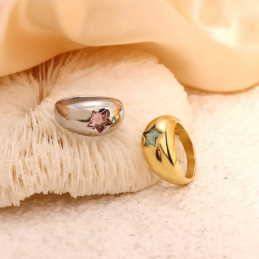 star dome shaped rings