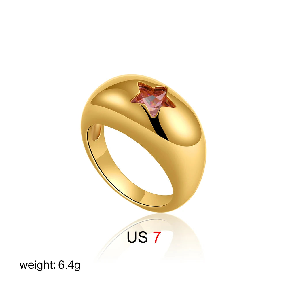 star dome shaped rings