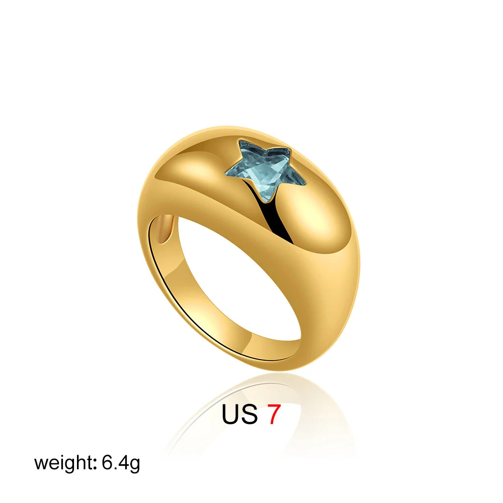 star dome shaped rings