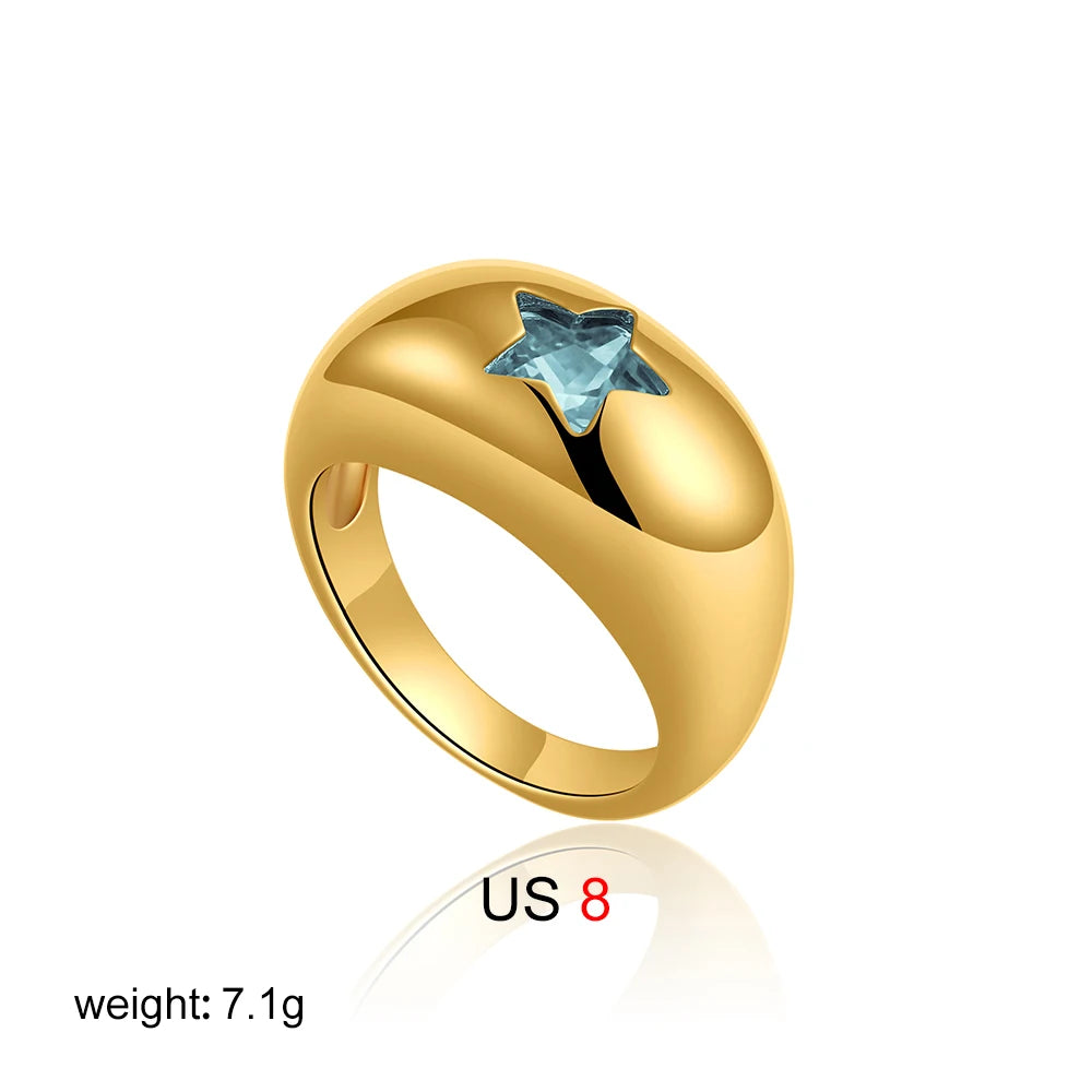 star dome shaped rings