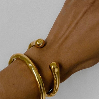 Statement Gold Cuff - Mabel Love Co - Bracelets