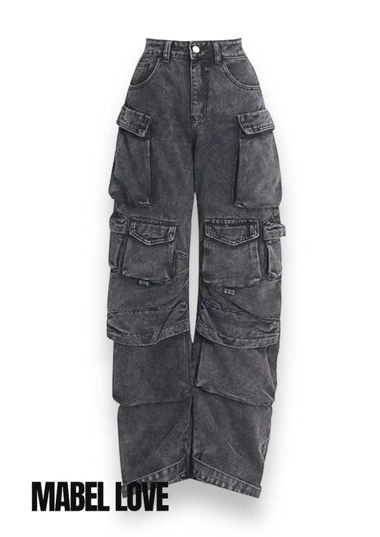 Fashion Street Wide Leg Denim Style Jean