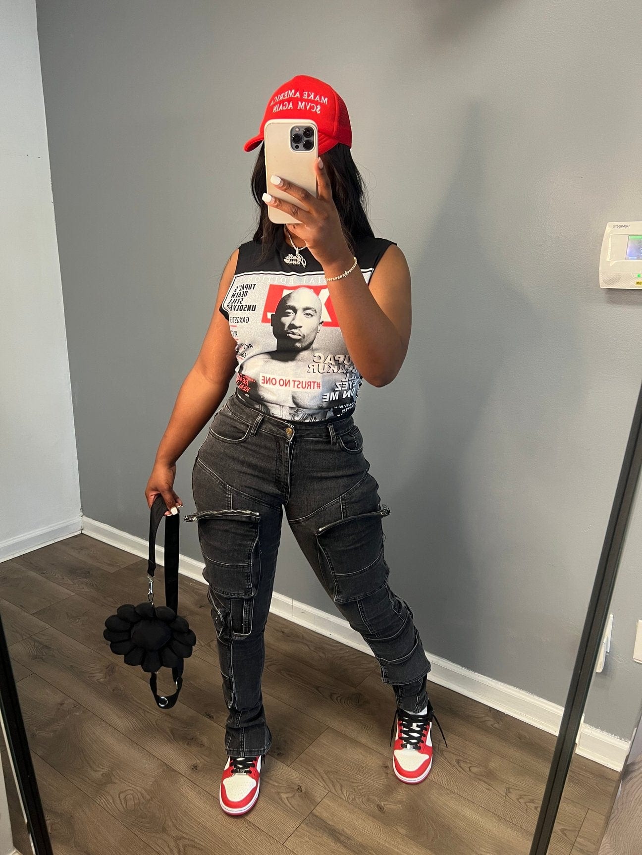 Streetwear 2Pac Crop Top Tee