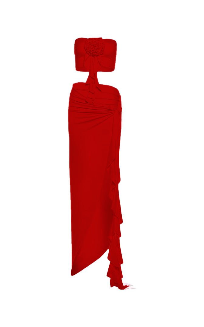 red Summer Maxi Dress