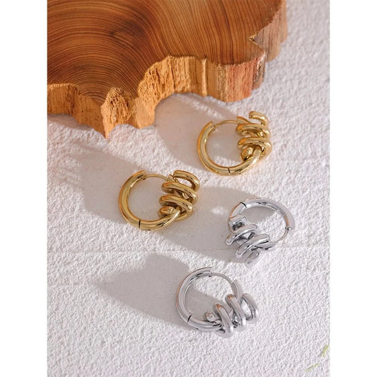 Swirls Hoop Earrings