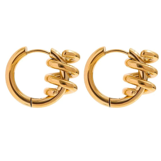 Swirls Hoop Earrings