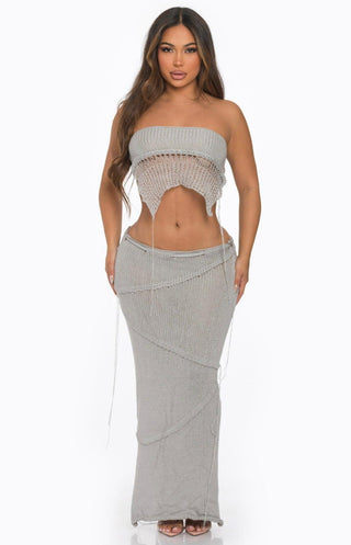 Take me out skirt set mesh maxi skirt set