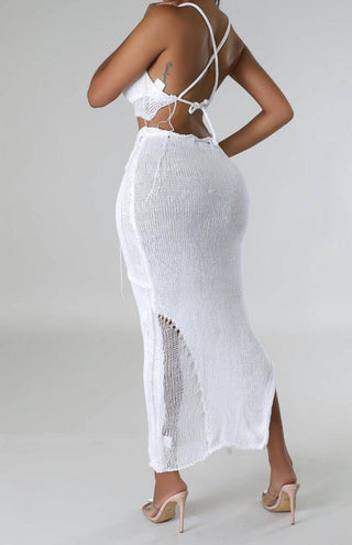 Take me out skirt set mesh maxi skirt set