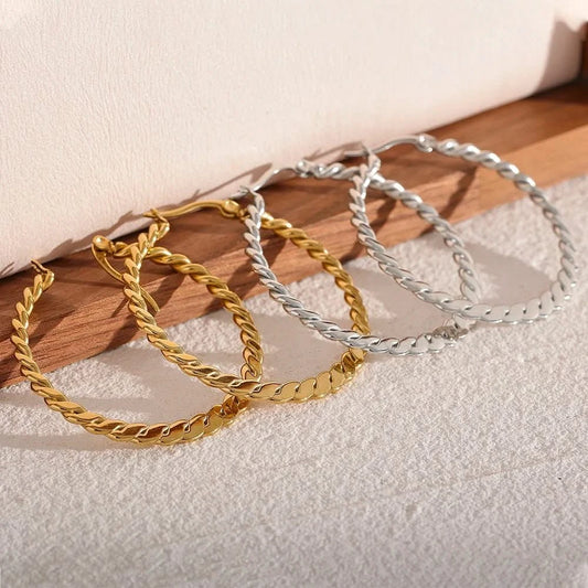 Tangled Hoop Earrings