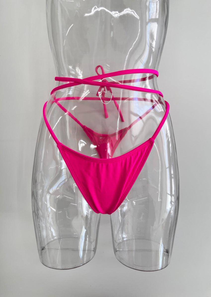 Tie Me Tanga Bikini Pink