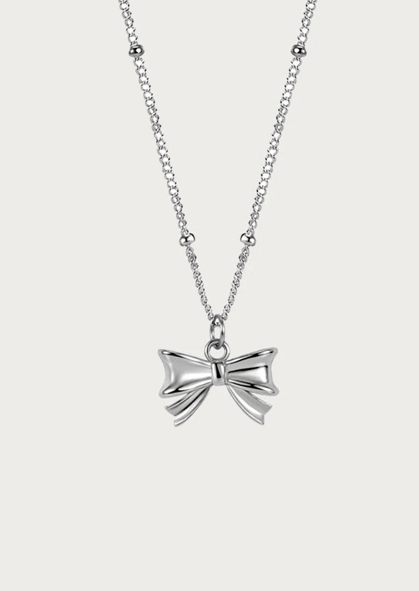 Tiny bow necklace