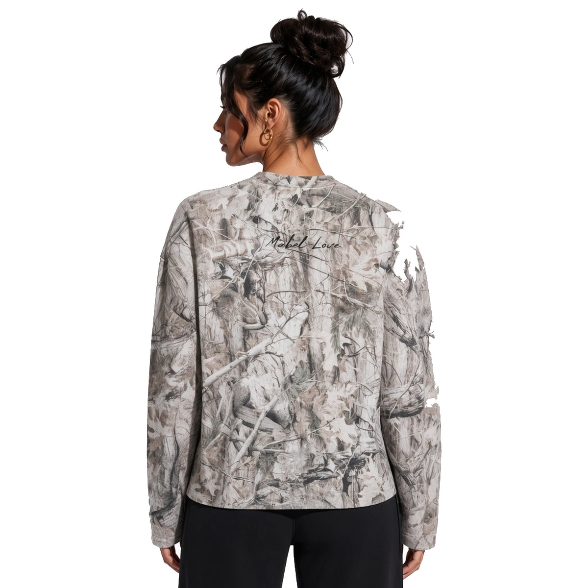 Tree Camo Waffle T-Shirt — back